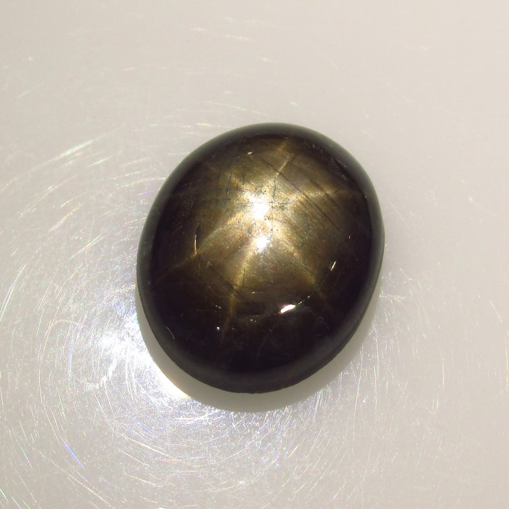 7.56 Ct Natural Six Line Star Sapphire Oval Cab (1 of 2)