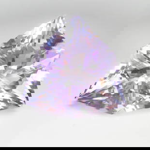 66.46 Ct Natural Purple Amethyst Stunning Luster Trillion Cut: Weight - 66.46 Ct / Dimensions - 30.00 x 30.00 x 21.00 mm / Shape - Trillion Cut / Color - Purple / Clarity - VVS / Origin -Brazil / Treatment - None