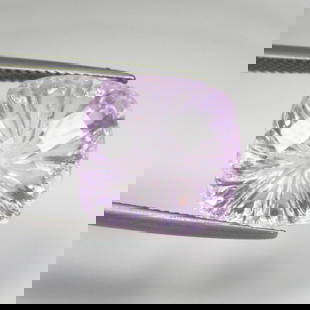 12.10 Ct Natural Lavender Amethyst Rare Cushion Cut: Weight : 12.10 Ct / Dimensions : 14.00 x 14.00 x 8.30 mm / Shape : Cushion Cut / Color : Lavender / Transparency : Transparent / Comments : Heated