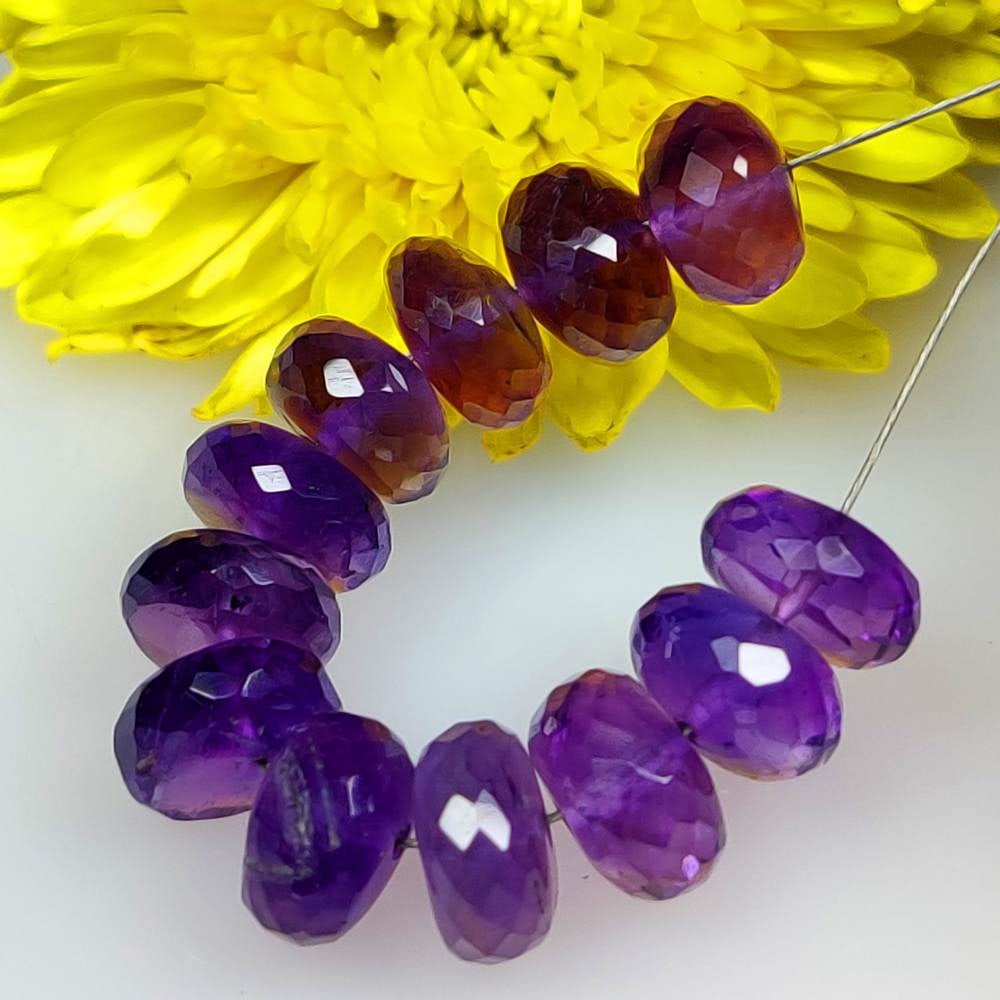 26.41 Ct Natural Purple Amethyst 3.2" Round Drilled Loose Beads: Weight - 26.41 Ct / Dimensions - 7.70 - 8.00 mm / 12 Pc's / Shape - Round Beads / Color - Purple / Origin - Brazil / Treatment - None