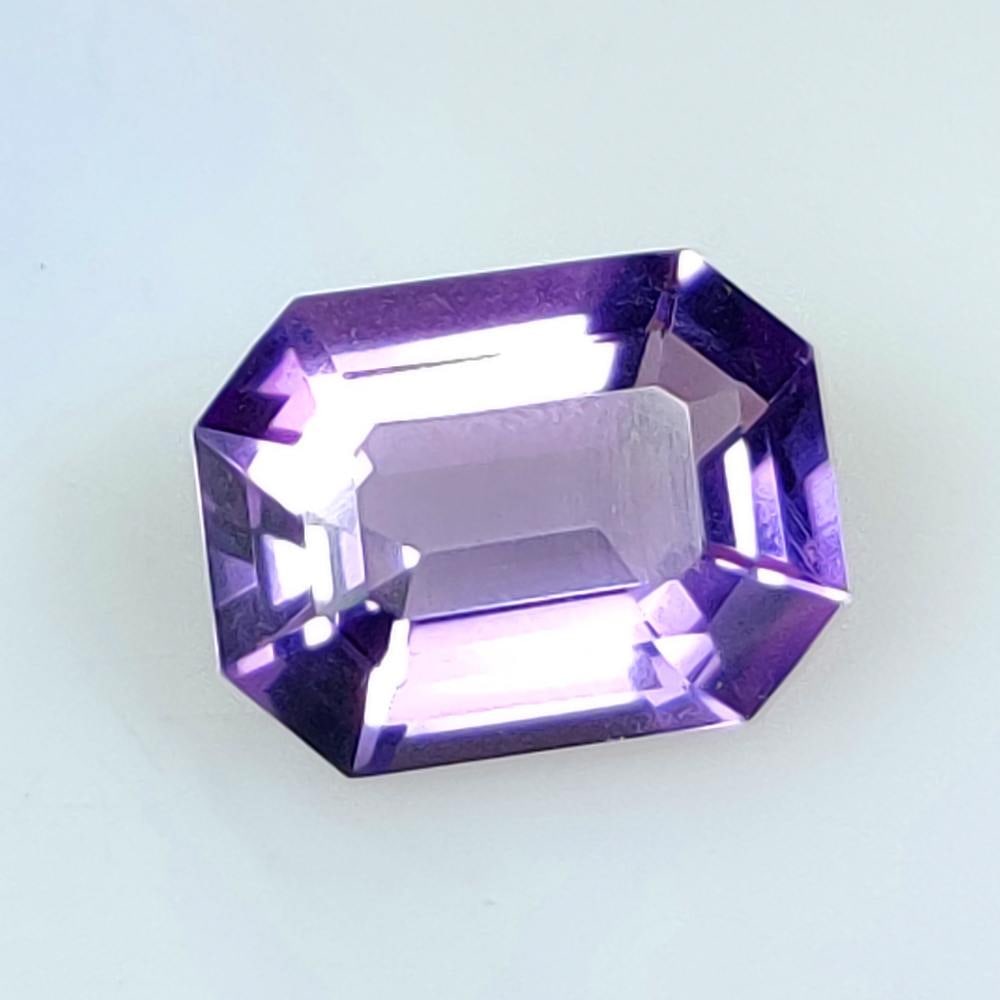 5.64 Ct Natural Purple Amethyst Emerald Asscher Cut: Weight - 5.64 Ct / Dimensions - 13.90 x 10.50 x 6.30 mm / Shape - Asscher Cut / Color - Purple / Clarity - VVS / Origin -Brazil / Treatment - Heated