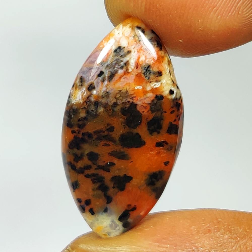 10.81 Ct Natural Dendrite Agate Marquise Cab: weight - 10.81 Ct / Dimensions - 28.00 x 13.80 x 3.90 mm / Shape - Excellent Marquise Cab / Origin - Brazil / Treatment - None