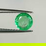 0.54 Ct Natural Zambian Green Emerald Round Cut