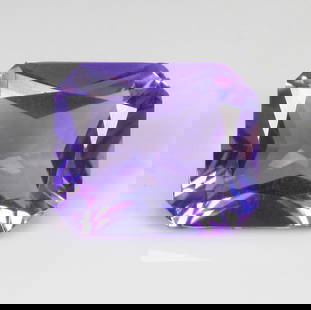 5.34 Ct Natural Purple Amethyst Octagon Cut: Weight - 5.34 Ct / Size - 11.80 x 10.10 x 6.40 mm / Shape - Octagon Cut / Color - Purple / Clarity - VVS / Origin -Brazil / Treatment - Heated