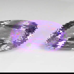 7.13 Ct Natural Purple Amethyst Oval Cut: Weight - 7.13 Ct / Size - 16.30 x 9.20 x 7.50 mm / Shape - Oval Cut / Color - Purple / Clarity - VVS / Origin - Brazil / Treatment - None