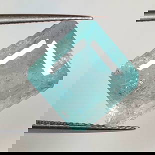 8.80 Ct Natural Aquamarine  Square Octagon Cut: Weight - 8.80 Ct / Size - 12.40 x 12.00 x 8.50 mm / Shape - Square Octagon Cut / Color - Water Blue / Clarity - SI / Origin -India / Treatment - None