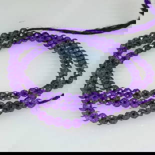 18.04 Ct Natural Purple Amethyst Round Cut beads: Weight - 18.04 Ct / Size - 3.00 - 3.20 mm / 111 pc's / Shape - Round Cut Beads / Color - Purple / Clarity - VVS / Origin - Brazil / Treatment - Heated