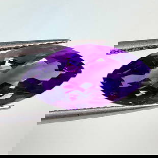 4.25 Ct Natural Purple Amethyst Marquise Cut: Weight - 4.25 Ct / Size - 16.30 x 8.10 x 6.10 mm / Shape - Marquise Cut / Color - Purple / Clarity - VVS / Origin - Brazil / Treatment - Heated