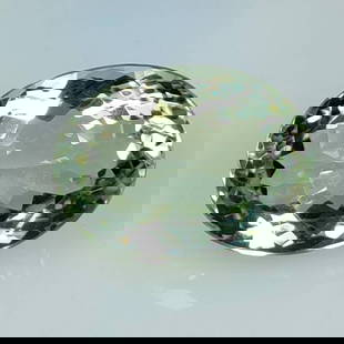 13.92 Ct Natural Green Amethyst OVal Cut: Weight - 13.92 Ct / Dimensions - 17.80 x 13.40 x 9.10 mm / Shape - Oval Cut / Color - Green / Clarity - VVS / Origin - Brazil / Comments - Heated