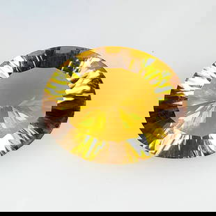 13.24 Ct Natural Yellow Citrine Oval Cut: Weight - 13.24 Ct / Dimensions -18.40 x 15.00 x 9.00 mm / Shape & Cut -Oval Cut / Color - Yellow / Clarity - VVS / Origin - Brazil / Comments - Heated