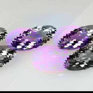 16.36 Ct Natural Purple Amethyst Oval Cut Set: Weight - 16.36 Ct / Dimensions - 13.8x9.9 - 13.9x10.1 mm / 3 Pc's / Shape - Oval Cut / Color - Purple / Clarity - VVS / Origin -Brazil / Treatment - Heated