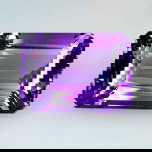 16.14 Ct Natural Purple Amethyst "Twilight Stone" Emerald Cut: Weight - 16.14 Ct / Dimensions -18.10 x 13.10 x 9.40 mm / Shape - Emerald Cut / Color - Purple / Clarity - VVS / Origin -Brazil / Treatment - Heated