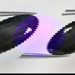 8.47 Ct Natural Purple Amethyst Oval Cut: Weight - 8.47 Ct / Dimensions -15.20 x 12.30 x 8.30 mm / Shape - Oval Cut / Color - Purple / Clarity - SI / Origin -Brazil / Treatment - Heated