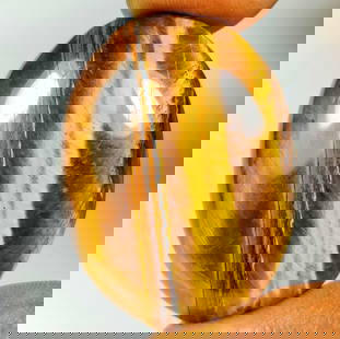 77.70 Ct Natural Monster Tiger Eye "Impressive"Oval Cab: Weight - 77.70 Ct / Dimensions - 37.00 x 28.00 x 9.30 mm / Top Class Quality / Oval Cab / Origin - Burmese / Comments - None