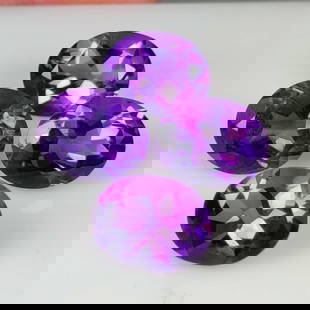 11.07 Ct Natural Purple Amethyst Oval Cut Set: Weight - 11.07 Ct / Size - 10.0x7.9 - 10.2x8.2 mm / 4 Pc's / Shape - Oval Cut / Color - Purple / Clarity - VVS / Origin - Brazil / Treatment - Heated