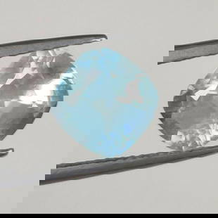 2.36 Ct Natural Aquamarine Cushion Cut: Weight - 2.36 Ct / Size - 8.60 x 8.50 x 5.80 mm / Shape -Cushion Cut / Color - Water Blue / Clarity - VVS / Origin -India / Treatment - None