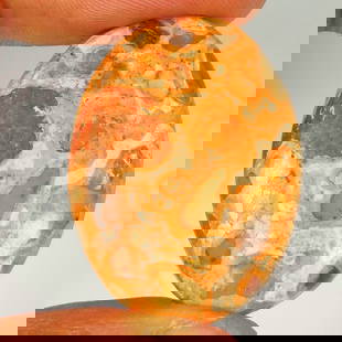 30.91 Ct Natural Lupid Skin Jasper Quartz Oval Cab: Weight - 30.91 Ct / Dimensions - 31.00 x 22.00 x 5.60 mm / Shape - Oval Cab / Color - Multicolor / Transparency - Opaque / Origin - Brazil / Treatment - None