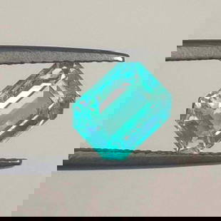 1.55 Ct Natural Blue Apatite Emerald Cut: Weight - 1.55 Ct / Dimensions - 7.40 x 6.00 x 4.20 mm / Top Class Quality / Emerald Cut / Origin - Brazil / Treatment - None
