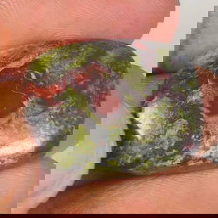 29.25 Ct Natural Green Candy Jasper Quartz Cushion Cab: Weight - 29.25 Ct / Size - 25.00 x 20.00 x 5.50 mm / Shape - Cushion Cab / Clarity - Opaque / Origin - Brazil / Treatment - None