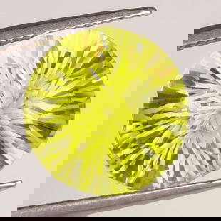 8.73 Ct Natural Lemon Quartz Rare Round Football Cut: Weight - 8.73 Ct / Size - 13.30 x13.30 x 10.40 mm / Top Quality Luster / Excellent Round Football Cut / Origin - Brazil / Treatment - None