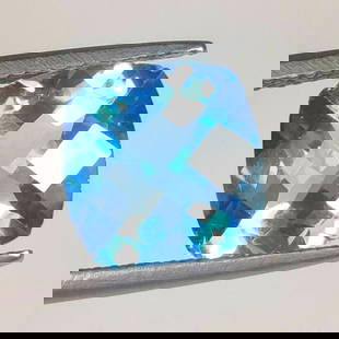 4.73 Ct Natural Blue Topaz Cushion Cut: Weight - 4.73 Ct / Dimensions - 10.20 x 10.30 x 6.00 mm / Shape & Cut - Cushion Cut / Color - Blue / Transparency - VVS / Origin - Brazil / Comments - Irradiated