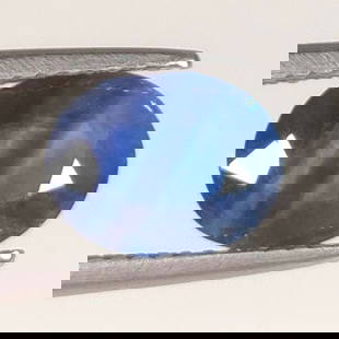1.86 Ct Natural Ink Blue Blue Sapphire Oval Set: Weight - 1.86 Ct / Dimensions - 9.30 x 7.20 x 3.60 mm / Shape - Oval Cut / Clarity - SI / Origin - Sri Lanka / Treatment - Standard Heated