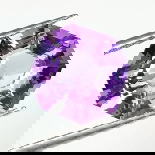 7.06 Ct Natural Purple Amethyst Asscher Cut: Weight - 7.06 Ct / Dimensions -12.10 x 12.10 x 9.40 mm / Shape - Asscher Cut / Color - Purple / Clarity - VVS / Origin - Brazil / Treatment - Heated
