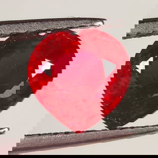 2.23 Ct Natural Pinkish Red Ruby Lovely Heart Cut: Weight - 2.23 Ct / Size - 8.10 x 8.10 x 4.40 mm / Shape - Heart Cut / Color - Pinkish Red / Clarity - SI / Origin - Mozambique / Treatment - Color Enhanced by Glass Filling