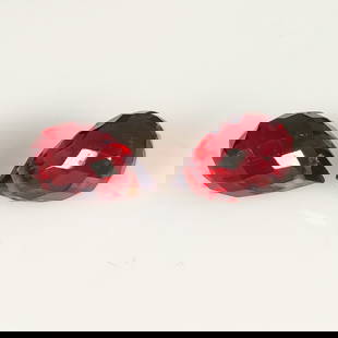 3.63 Ct Natural Almandite Garnet Pear Drop Beads: Weight - 3.63 Ct / Dimensions - 7.60 x 5.00 x 5.00 mm / 2 Pc's / Shape - Pear Drop Beads / Clarity - VVS / Origin - Nigeria / Treatment - None