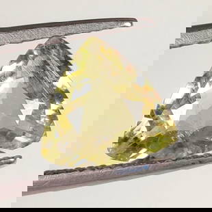 2.06 Ct Natural Diaspore Trrillion Cut: Weight - 2.06 Ct / Size - 8.90 x 8.90 x 4.10 mm / Shape - Trillion Cut / Color - Yellow / Clarity - VVS / Origin - Turkey / Treatment - None