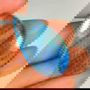 35.77 Ct Natural Blue Shaded Labradorite Pear Cab: Weight - 35.77 Ct / Size - 33.00 x 18.30 x 7.00 mm / Shape - Excellent Pear cab / Clarity - Opaque / Origin - Africa / Treatment - None