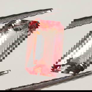 1.21 Ct Natural Pink Tourmaline Octagon Cut: Weight - 1.21 Ct / Dimensions - 8.00 x 5.30 x 3.60 mm / Shape & Cut - Octagon Cut / Color - Deep Pink / Transparency - Transparent / Comments - Unheated
