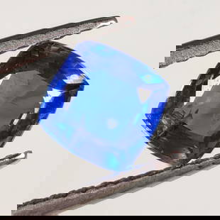 2.07 Ct Natural Blue Kyanite Cushion Cut: Weight - 2.07 Ct / Size - 7.20 x 7.10 x 4.40 mm / Shape - Cushion Cut / Color - Blue / Clarity - SI / Origin - India / Treatment - None
