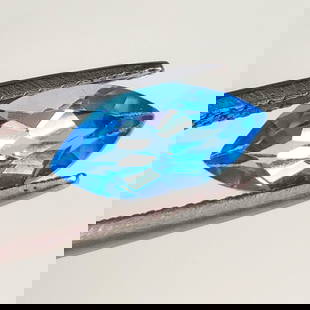 2.51 Ct Natural Blue Topaz Marquise Cut: Weight - 2.51 Ct / Dimensions - 12.10 x 6.20 x 5.00 mm / Shape - Marquise Cut / Color - Blue / Clarity - VVS / Origin - Brazil / Treatment - Irradiated