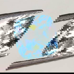 4.09 Ct Natural Blue Topaz Cushion Cut: Weight - 4.09 Ct / Size - 8.90 x 8.80 x 6.50 mm / Shape - Cushion Cut / Color - Blue / Clarity - VVS / Origin - Brazil / Treatment - Irradiated