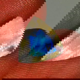 2.26 Ct Natural Blue Tint Moonstone Trillion Cut: Weight - 2.26 Ct / Size - 9.10 x 9.00 x 5.70 mm / Shape - Trillion Cut / Clarity - Semi-Transparent / Origin - India / Treatment - None