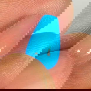 4.00 Ct Natural Blue Turquoise Fancy Pear Drop: Weight - 4.00 Ct / Dimensions - 11.80 x 7.10 x 7.10 mm / Good Color / Fancy Pear Drop - Ready for Jewellery Setting / Origin - Arizona / Treatment - None