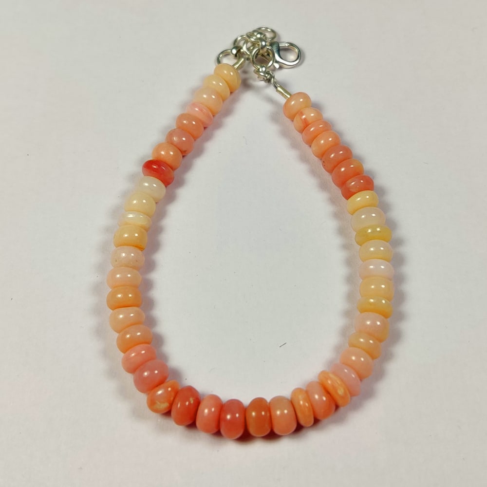3.76 Ct Natural Pink Fire Opal Round Beads (1 of 2)