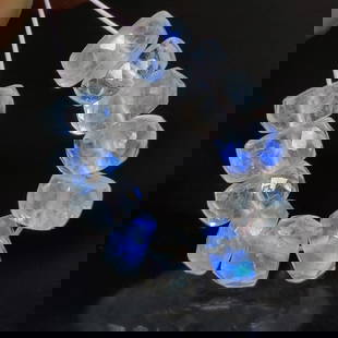 8.59 Ct Natural Blue Moonstone 11 Round Drilled Faceted Beads: Weight - 8.59 Ct / Dimensions - 5.30 - 5.60 mm / 11 Pc's / Shape - Round Drilled / Clarity - Semi-Transparent / Origin - India / Treatment - None