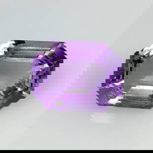 7.42 Ct Natural Purple Amethyst Radiant Cut: Weight - 7.42 Ct / Dimensions -14.50 x 11.10 x 7.70 mm / Shape - Radiant Cut / Color - Purple / Clarity - VVS / Origin - Brazil / Treatment - Heated