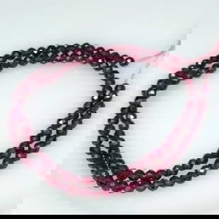 39.19 Ct Natural Almandite Garnet Round Cut Beads: Weight - 39.19 Ct / Dimensions -3.50 - 3.70 mm / 97 Pc's / Shape - Round Cut Beads / Clarity - VVS / Origin - Nigeria / Treatment - None