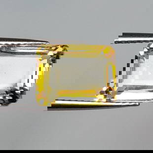 4.59 Ct Natural Yellow Citrine Octagon Cut: Weight - 4.59 Ct / Size - 10.60 x 8.00 x 6.50 mm / Shape - Octagon Cut / Color - Yellow / Clarity - VVS / Origin - Brazil / Treatment - Heated