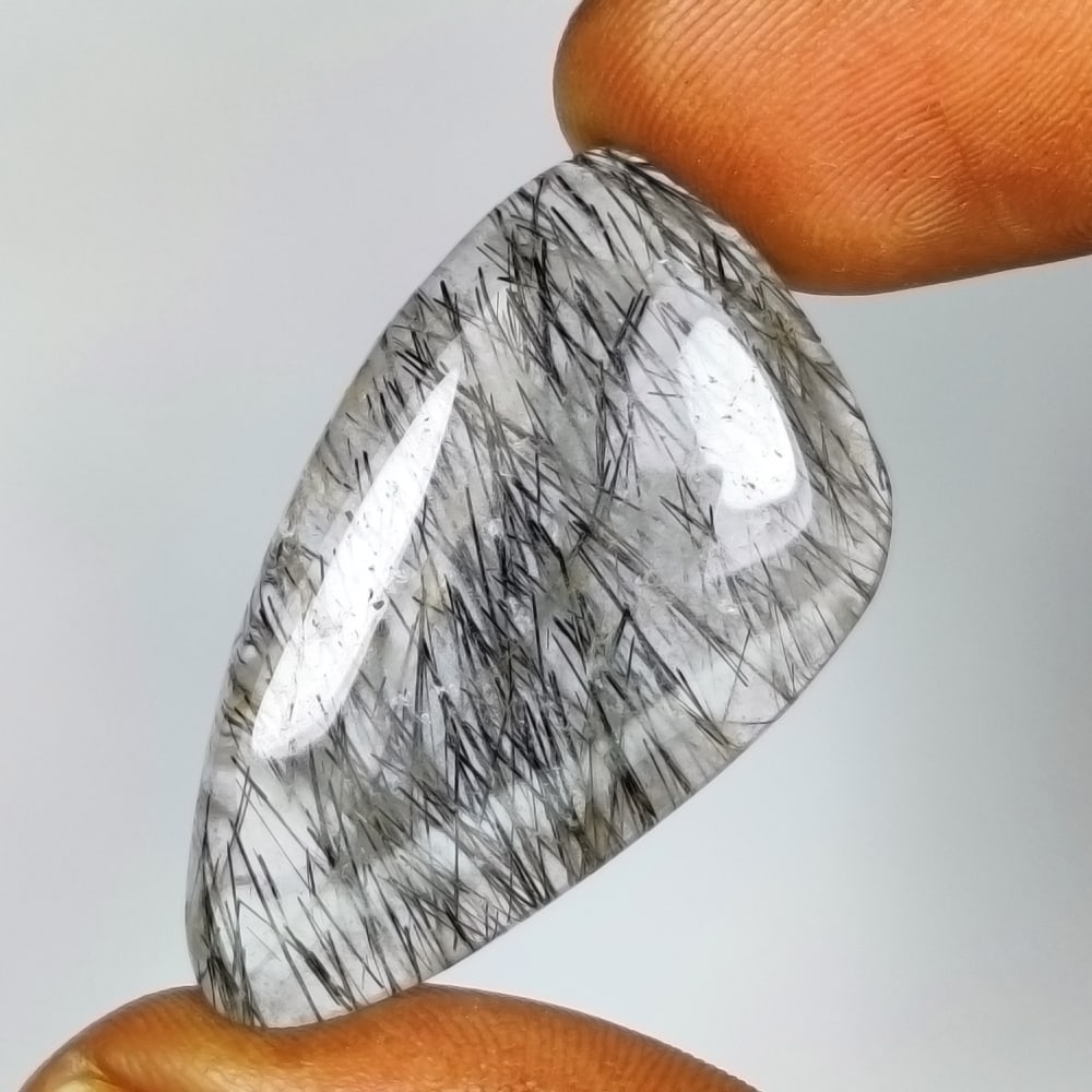 29.28 Ct Natural Rutile Quartz Fancy Cab: Weight - 29.28 Ct / Dimensions - 36.00 x 22.00 x 4.90 mm / Shape & Cut - Fancy Cab / Transparency - Transaprent / Origin - Norway / Comments - None