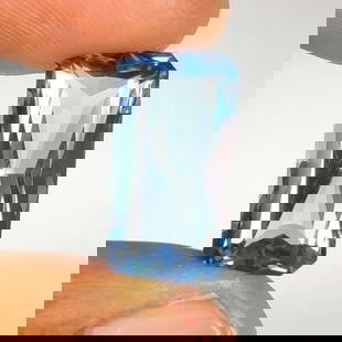 10.38 Ct Natural Blue Topaz Octagon Cut: Weight - 10.38 Ct / Size - 17.10 x 9.20 x 7.10 mm / Shape - Octagon Cut / Color - Blue / Clarity - VVS / Origin - Brazil / Treatment - Irradiated