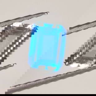 2.80 Ct Natural Blue Topaz Octagon Cut: Weight - 2.80 Ct / Size - 9.10 x 7.00 x 4.50 mm / Shape - Octagon Cut / Color - Blue / Clarity - VVS / Origin - Brazil / Treatment - Irradiated