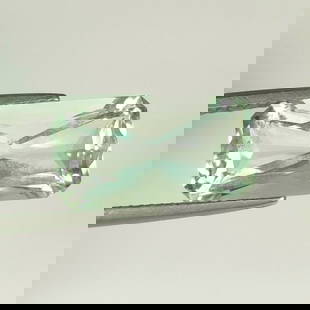7.17 Ct Natural Green Amethyst Octagon Cut: Weight - 7.17 Ct / Size - 17.00 x 8.80 x 7.00 mm / Shape - Octagon Cut / Color - Green / Clarity - VVS / Origin - Brazil / Treatment - Heated