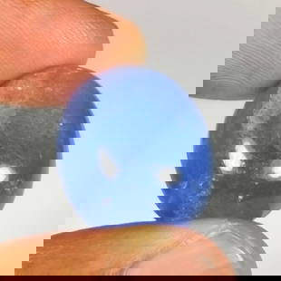 30.26 Ct Natural Blue Sapphire Oval Cab: Weight - 30.26 Ct / Dimensions- 19.50 x 17.20 x 11.90 mm / Shape - Oval cab / Clarity - SI / Origin - Sri Lanka / Treatment - Diffused
