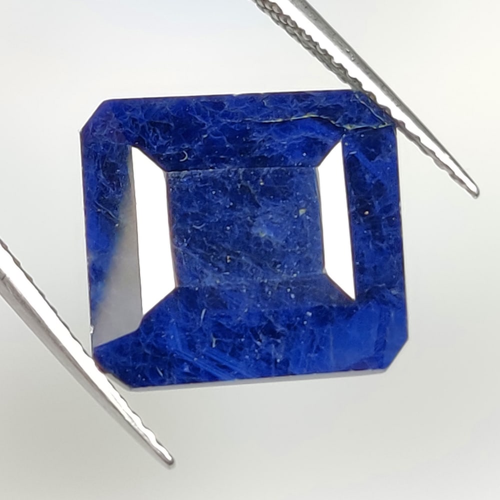 11.01 Ct Natural Blue Sapphire Octagon Cut: Weight - 11.01 Ct / Dimensions- 13.20 x 12.30 x 6.40 mm / Shape - Octagon Cut / Clarity - Opaque / Origin - Sri Lanka / Treatment - None