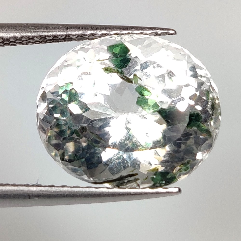 6.47 Ct Natural Rutile Quartz Oval Cut: Weight - 6.47 Ct / Size - 12.90 x 10.90 x 8.50 mm / Shape - Oval Cut / Clarity - Transparent / Origin - Norway / Treatment - None