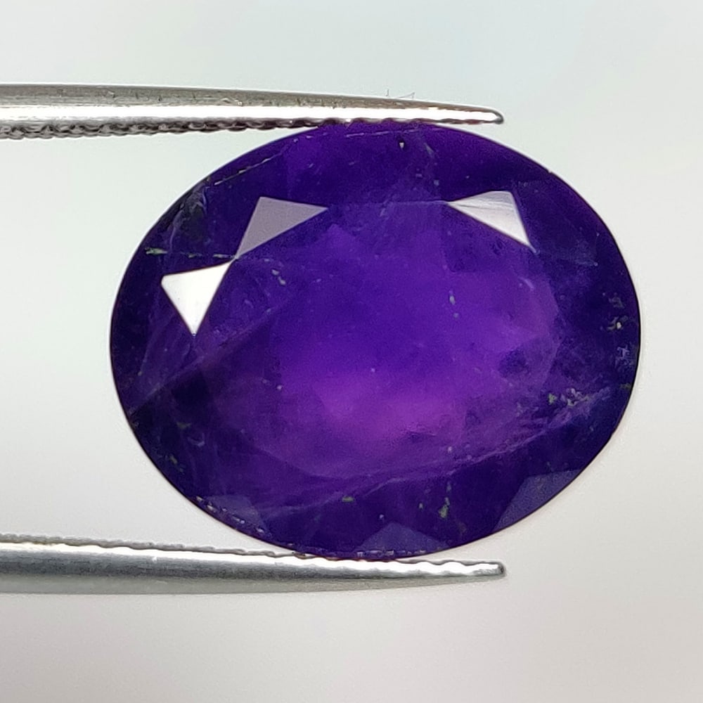 8.47 Ct Natural Purple Amethyst Oval Cut: Weight - 8.47 Ct / Size -15.20 x 12.30 x 8.30 mm / Shape - Oval Cut / Color - Purple / Clarity - SI / Origin -Brazil / Treatment - Heated